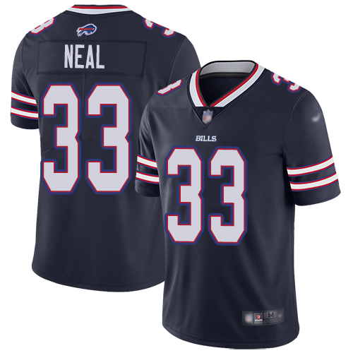 Men Buffalo Bills 33 Siran Neal Limited Navy Blue Inverted Legend NFL Jersey